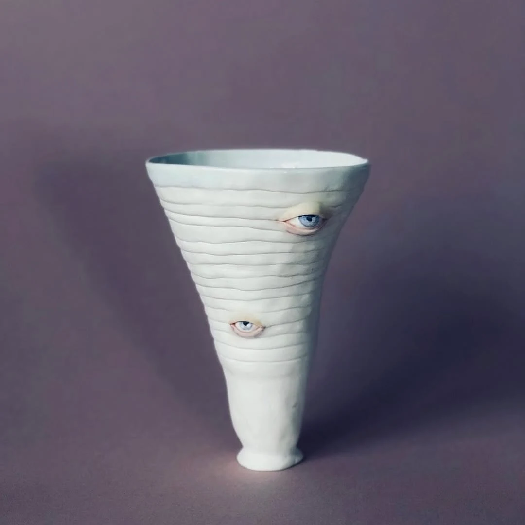 Ваза. Глина · Глазурь · Пигменты, 2022